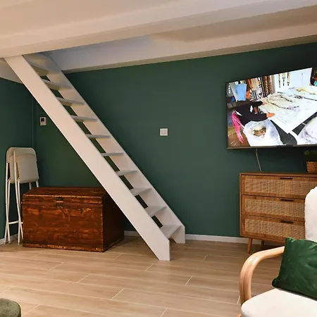 아파트 La Grande Terrasse Du Centre 콜마